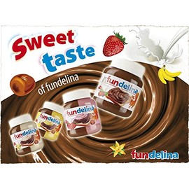 Fundelina All Natural Original Greece Hazelnut & Fruit Spreads (Chocolate Hazelnut Strawberry)