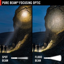 COAST HX5 410 Lumen LED Flashlight, Pure Beam Focusing, Slide Focus, Pocket C...