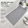 Bathtub Essentials Combo - Anti-Slip Bath Mat - Exfoliating Cloth