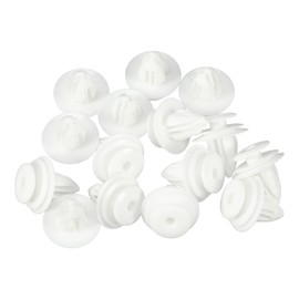 Motoforti Car Door Trim Panel Push Clips Pillar Retainer, for Nissan Pathfinder 1996-2012, Plastic, No.0155309791, White, 15 Pcs