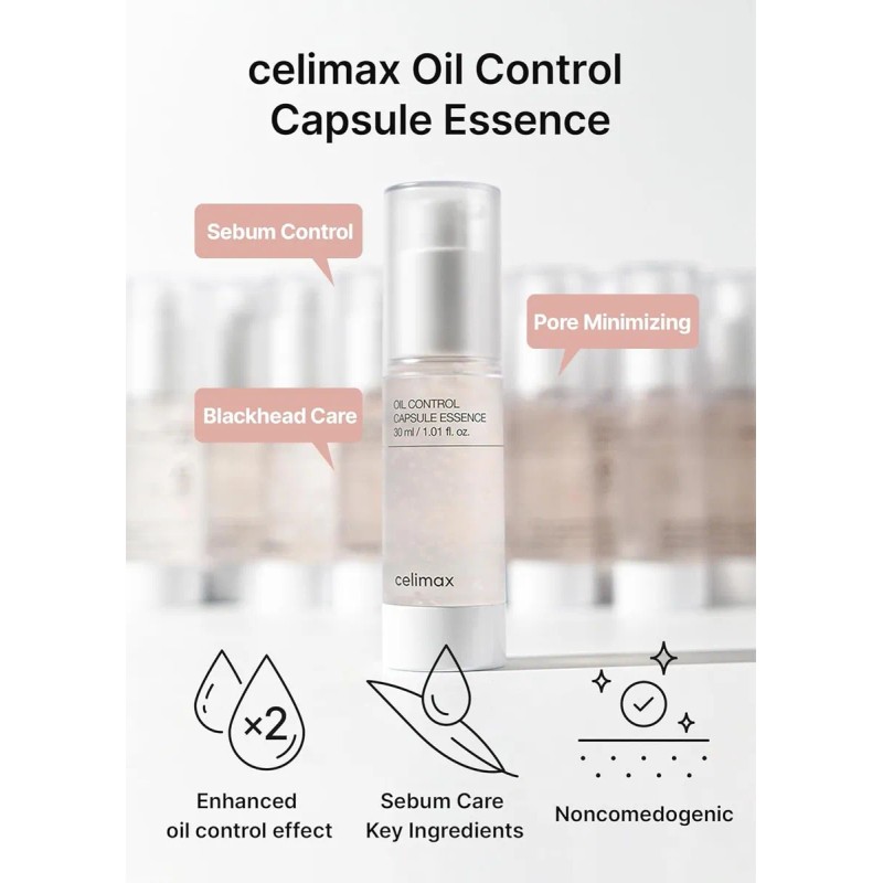 Celimax Capsule Essence Control De La Grasa Matificante 30ml Grasa