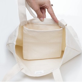 Miller & Max Canvas Tote Bag,100% Cotton, Bee Cute Print, Durable Design with Inner Pocket, 12 oz Canvas Bags - for Shopping, Training and Walk, Aesthetic