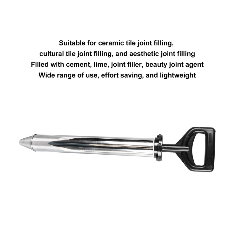 Mortar Grouting Gun Thickened Stainless Steel Portable Tile Caulking Gun