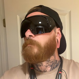 Tomuvpzn Oversized Sunglasses Womens/Men, Wrap Around Sunglasses for Curved Lens Shades, Futuristic glasses for Outdoor and Indoor Rave Glasses