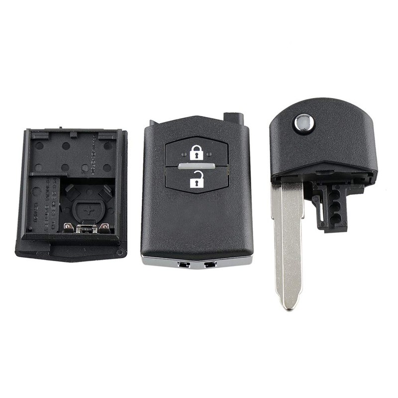 2 Buttons Car Key Remote Control Folding Housing Replacement Fit
