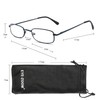 EYE ZOOM 3 Pack Classic Readers Rectangular Metal Reading Glasses