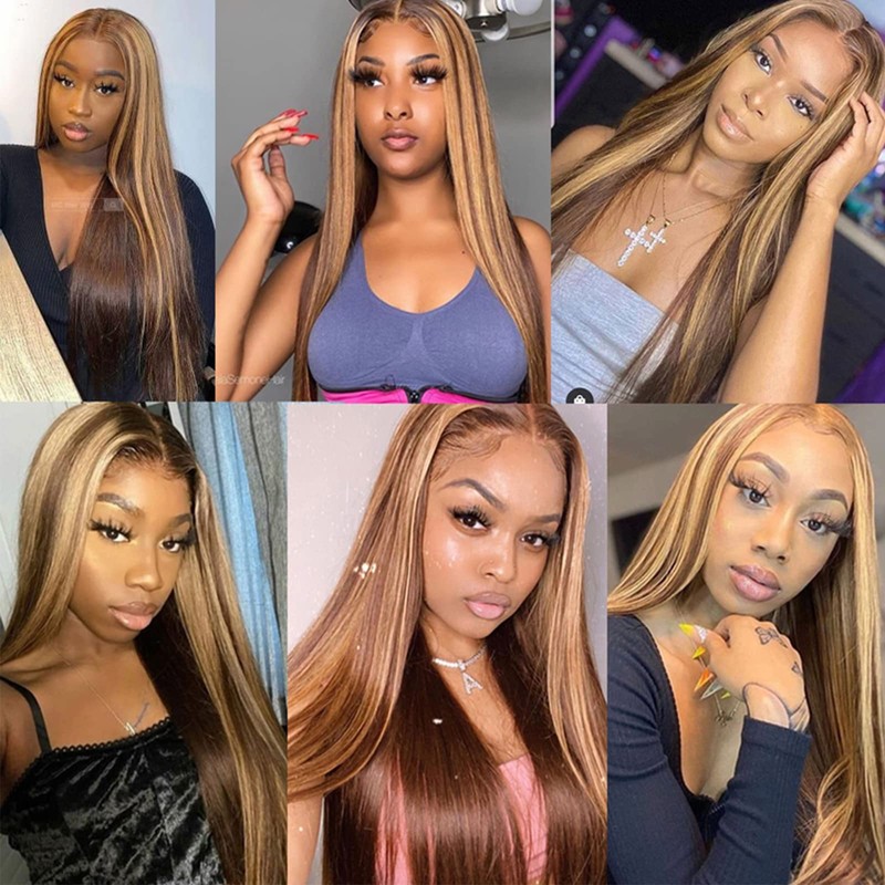 Lemoda Outlet Deal Wig 13x6 Highlight Ombre Lace Front Wig