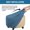 DKSLIPGO Ottoman Cover Stretch Ottoman Slipcover Round Ottoman Storage Cover