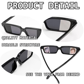 Rear View Mirror Sunglasses Anti Track See Behind You Sunglasses Real Detective Glasses for Escape Room Party Favors Detective Party Supplies (10)