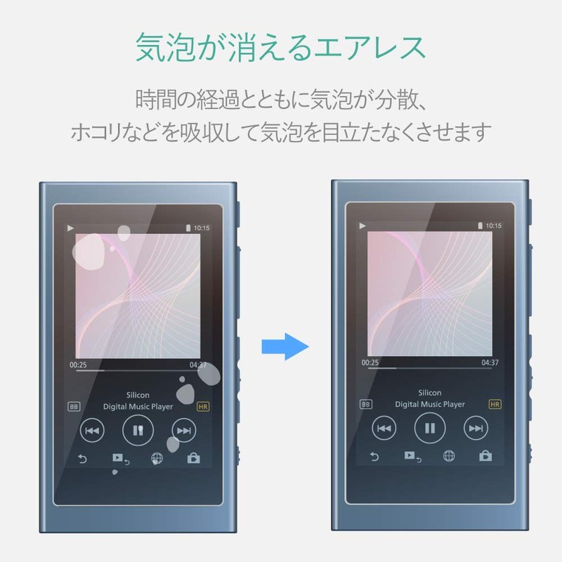 Elecom AVS-A17FLFANG Walkman A Film, LCD Protection, Anti-Fingerprint, High Gloss