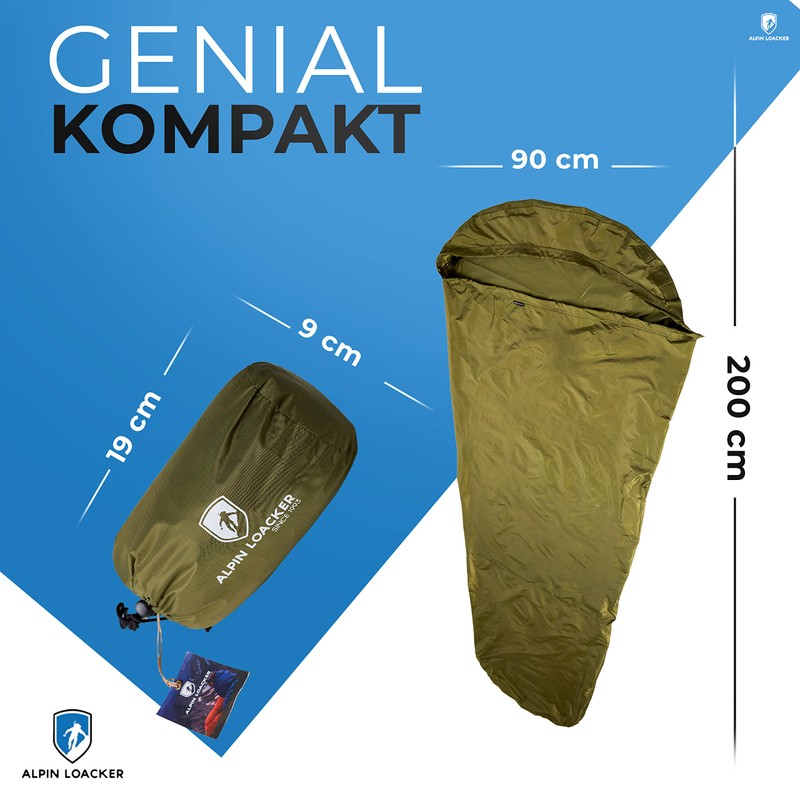 Alpin Loacker Bivouac Bag Waterproof and Ultralight I Breathable Sleeping