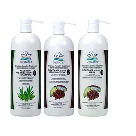 Brazilian Keratin Treatment By Rio Keratin 4 Oz Chocolate Do-it Yourself Kit