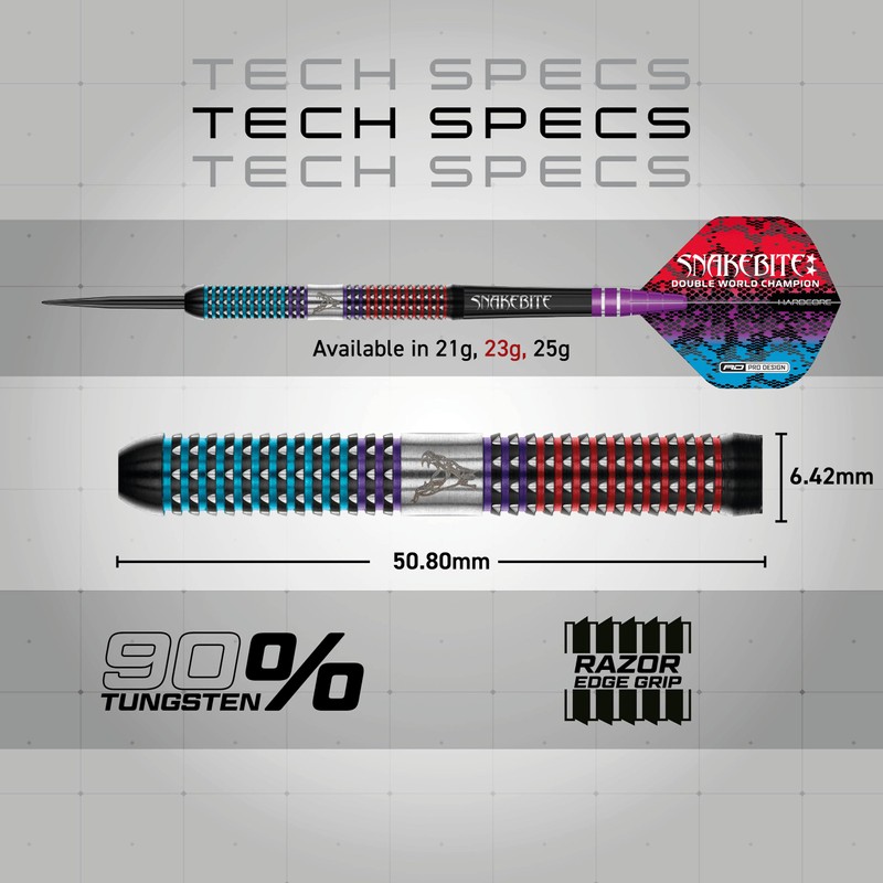RED DRAGON Peter Snakebite Wright Spirit 23 g Premium Tungsten