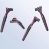 Defender Pink and Black Handle Defender Razor with 8pk Regular