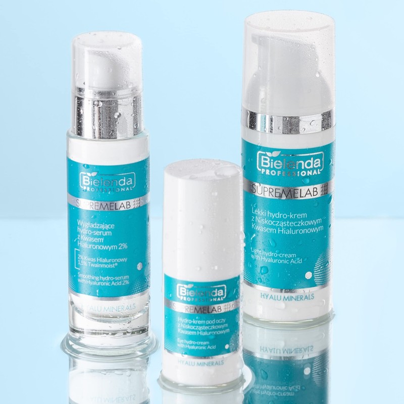 Bielenda Professional Supremelab Hyalu Minerals Hydro-Augencreme mit Hyaluronsäure, 15 ml