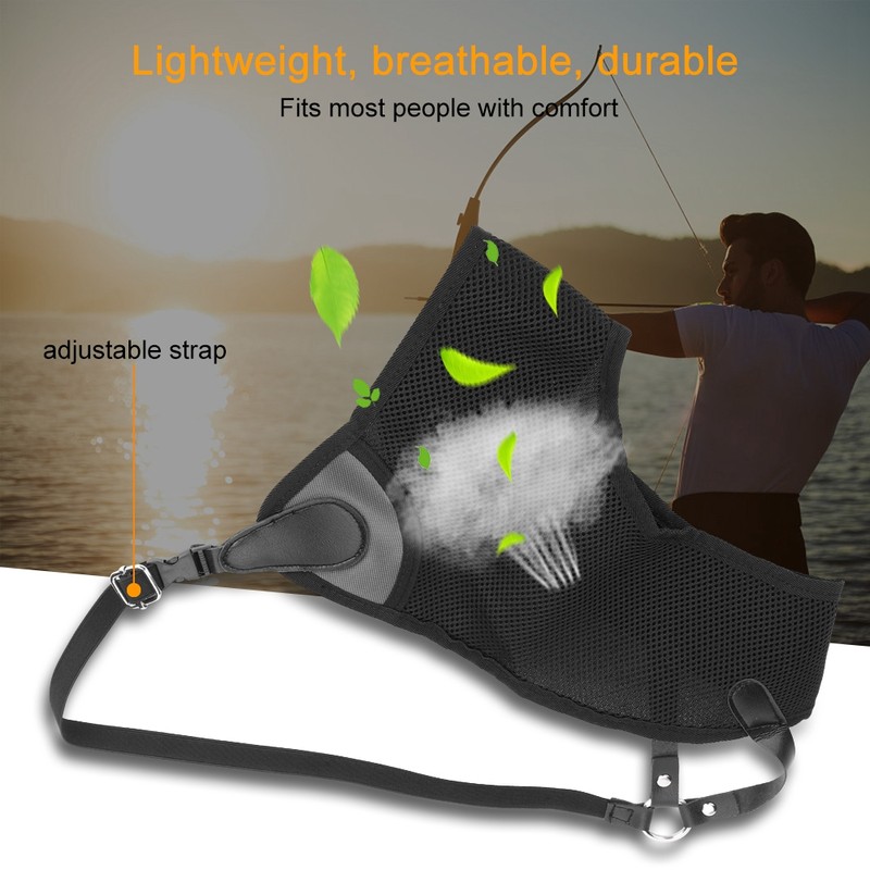 Lightweight Adjustable Archery Shooting Hunting Chest Guard Protector Accessory (Left