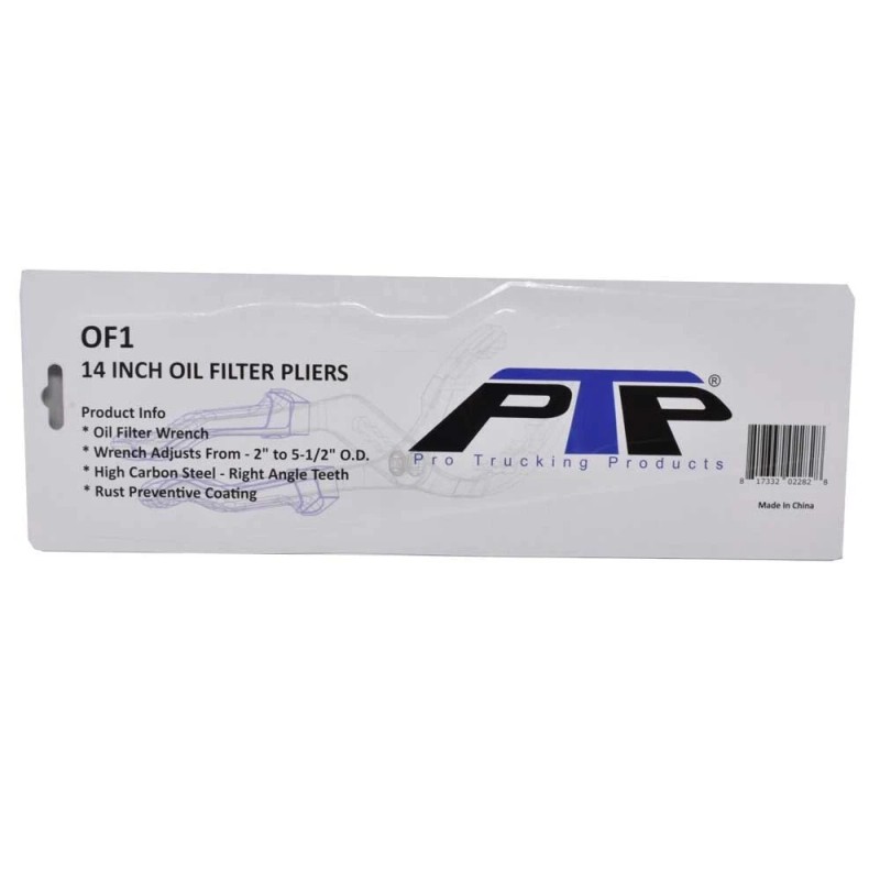Pro Trucking Products Heavy Duty Oil Filter Pliers - Adjusts
