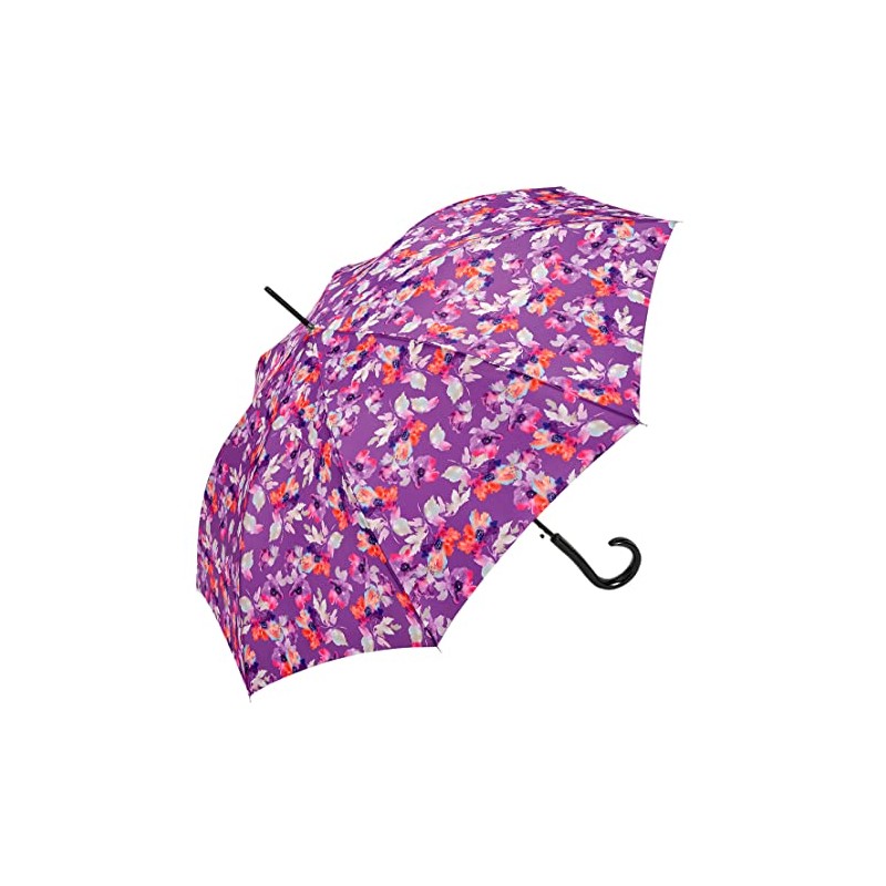 Pierre Cardin Umbrella Women's Automatic Flower Motif, Purple