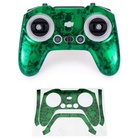 WRAPGRADE Skin Compatible with DJI FPV RC/DJI FPV Remote Controller 3 (Emerald Skull)