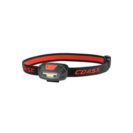 Coast® FL13 255 Lumen Dual Color (White & Red) LED Headlamp, Batteries & Hard Hat Clips Included, Red