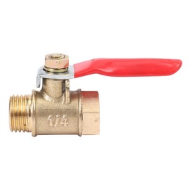 16PCS 1/4 Inch Heavy Duty Brass Valve Shut Off Switch Male and Female NPT Thread Pipe Fitting