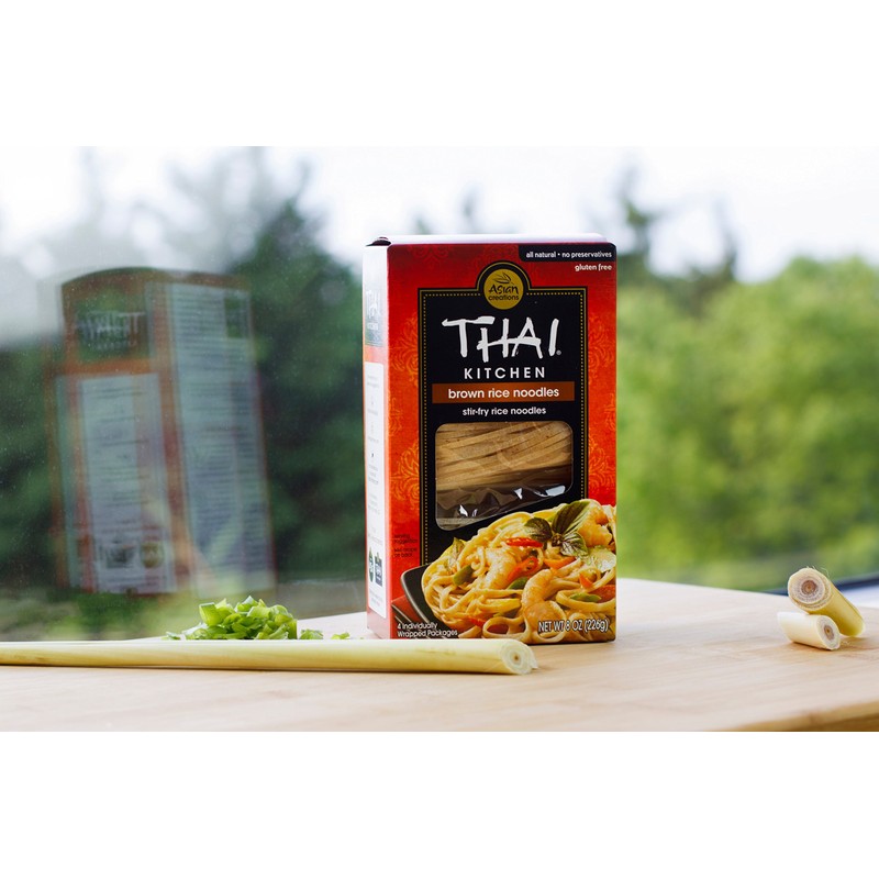 Thai Kitchen Gluten Free Brown Rice Noodles, 8 oz (Pack