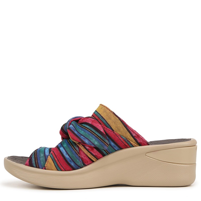 BZees Womens Smile Slingbacks Sandal, Raspberry, 8 Wide US