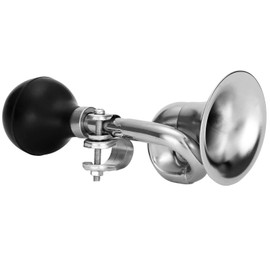 10L0L Retro Chrome Bugle Horn, Snail Air Horn for Club Car Yamaha EZGO Golf Cart, Boat, Bicycle, Motorcycles, RV, Truck