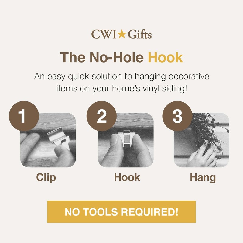 CWI Gifts 1.5" Low Profile No Hole Hook, Gray