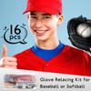 Fabbay 16 Pcs Baseball Glove Lace Kit Glove Relacing Kit