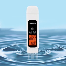 Inkbird ITDS-01 TDS Meter, Water Quality Measurement, EC Meter, Water Thermometer, Backlight, Data Lock Function, TDS Meter, High Precision, Tropical Fish, Aquarium, Water Quality Inspection, Water Temperature Check, Drinking Water, Pool, PPM Inspection,