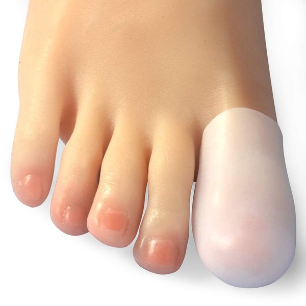 Hoogoo Big Toe Caps 10 Pack, Gel Toe Sleeves Toe Bandage Cover for Big Toe, Silicone Toe Protectors Man & Woman