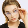 FEIYOLD Blue Light Blocking Glasses Women/Men,Retro Round Anti Eyestrain Computer