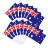 Fiohiros 15 Pcs 5.5x8.3 in Australia Hand Waving Flag, Australia