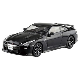Aoshima Bunka Kyozai 07-C The Snap Kit Series Nissan GT-R Meteor Flake Black Pearl, Color-Coded Plastic Model, 1/32