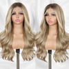 BABEHERS Blonde Lace Front Wig 13x4 Pre Plucked Synthetic Lace