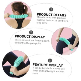 Anneome Fascia Massage Roller Stick Massager Roller for Neck Muscle Relaxation for Recovery Circulation