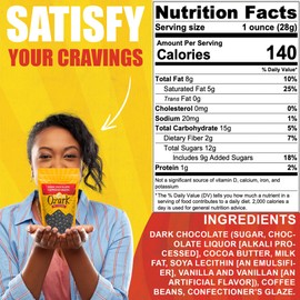 OZARK NUT ROASTERS, Dark Chocolate Espresso Beans, Flavored Snack Nuts, World-Class Gourmet Candied Peanuts, Resealable Pack (16.0 oz)