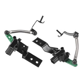 Hihaha No.3Q0412521A Suspension Ride Height Level Sensor for Volkswagen Arteon 2019-2023/ Front Left Right Headlight Level Sensor/Durable Metal/ 1Pair Black