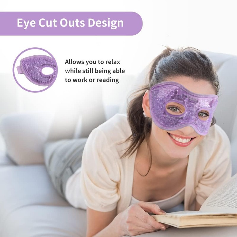 NEWGO Cooling Eye Mask, Visible Eye Mask, Extra Large Hot