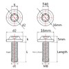 Wanyifa Titanium M8 10 15 20 25 30 60 70mm