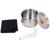 1000ml Camping Pot Stainless Steel Portable Outdoor Tea Coffee Pot