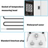 XIEHUZA Digital Thermostat Plug Socket, LCD Screen Temperature Controller with