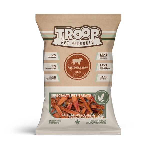 Troop Pet Products, Bully Stick End Pieces, Fully Natural, Single