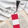 Polish Flag Print Wooden Bookmark Wood with Tassel for Reading,Perfect