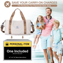 Women Travel Duffle Bag, Sport Gym Tote Bag for Women, Weekender Bag Carry on Bag, Beach Bag Overnight Bag Waterproof Luggage Bag Expandable with Toiletry Bag