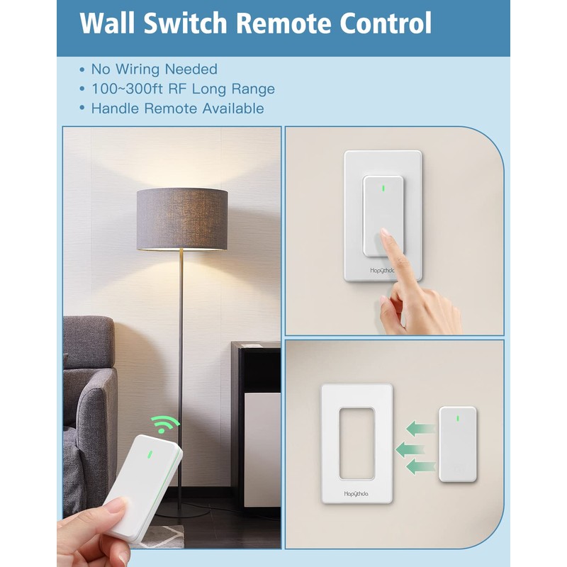 HAPYTHDA Remote Control Light Socket for 500W E26/E27 Bulb Base