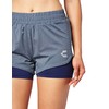 Charly 5027903 Shorts para Mujer, Marino/Multicolor, Extra Large