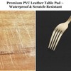 Warmstar Leather Table Cover 28 x48 Inch, 1.8MM Thick PVC