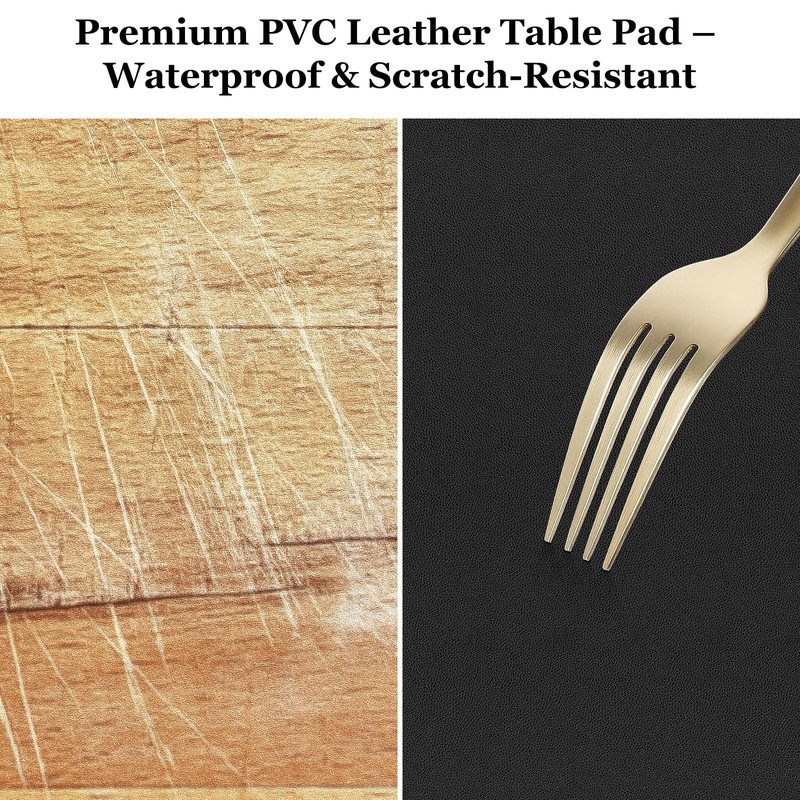 Warmstar Leather Table Cover 28 x48 Inch, 1.8MM Thick PVC